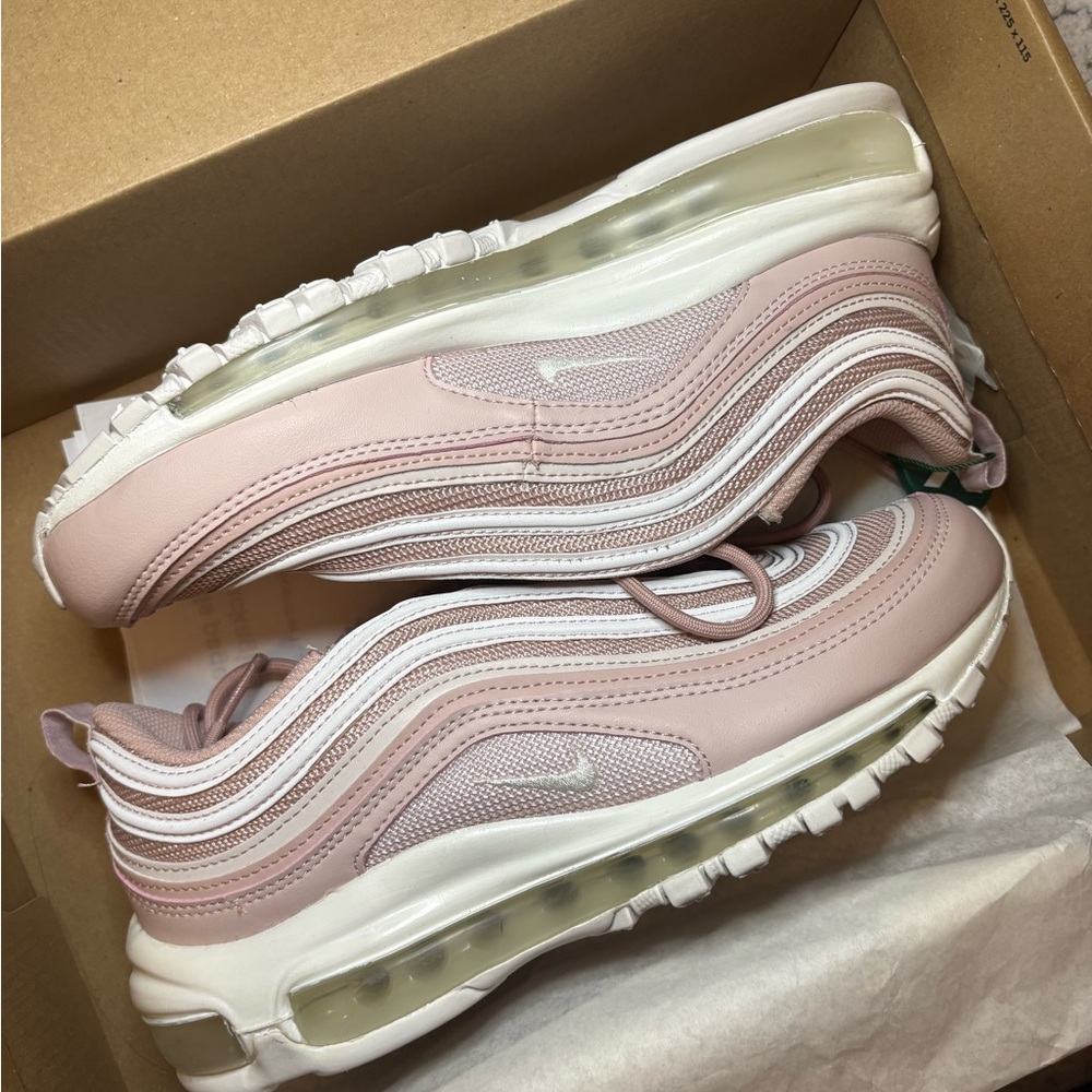 Nike Airmax 97 Women's Blush and White Sneakers